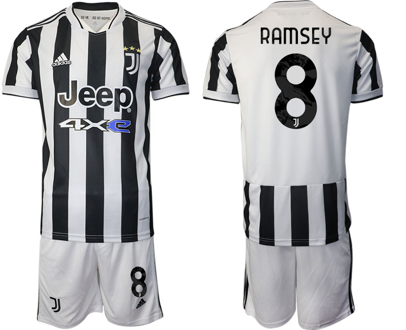 Men 2021-2022 Club Juventus home white #8 Adidas Soccer Jerseys